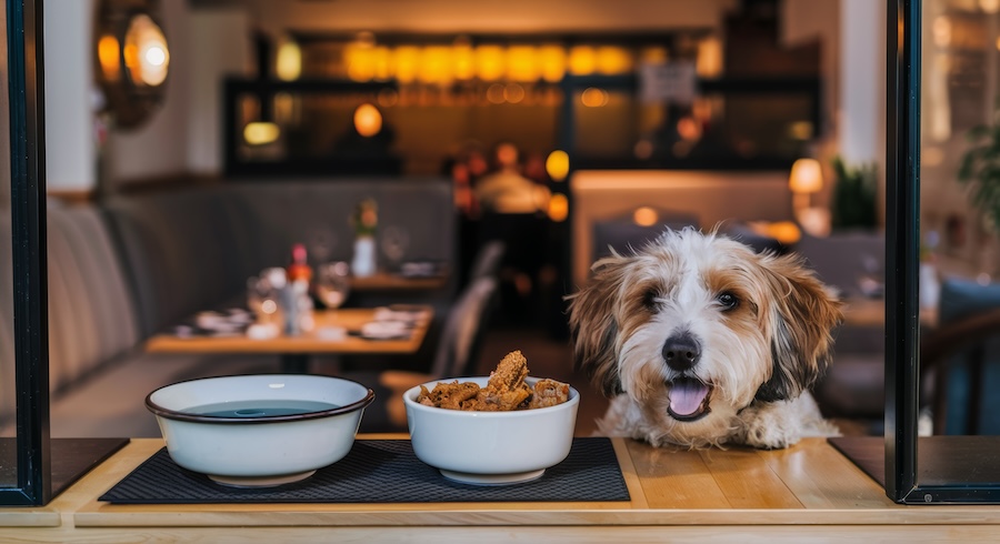 Ciotola per cani fuori da bar e ristoranti: può essere pericolosa?